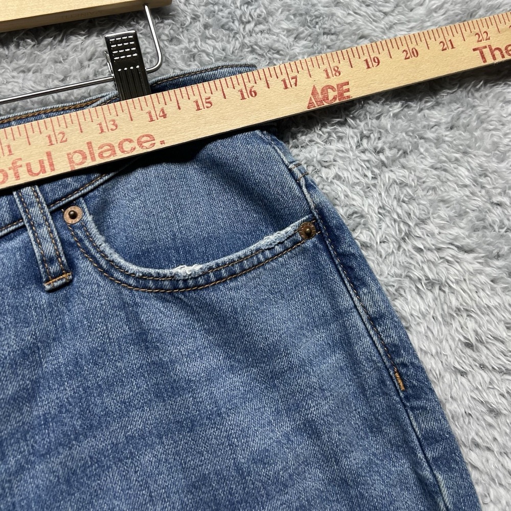 J Crew Jeans Womens 30 Blue Crop Flare Mid Rise Distressed Ripped Stretch - Picture 9 of 11